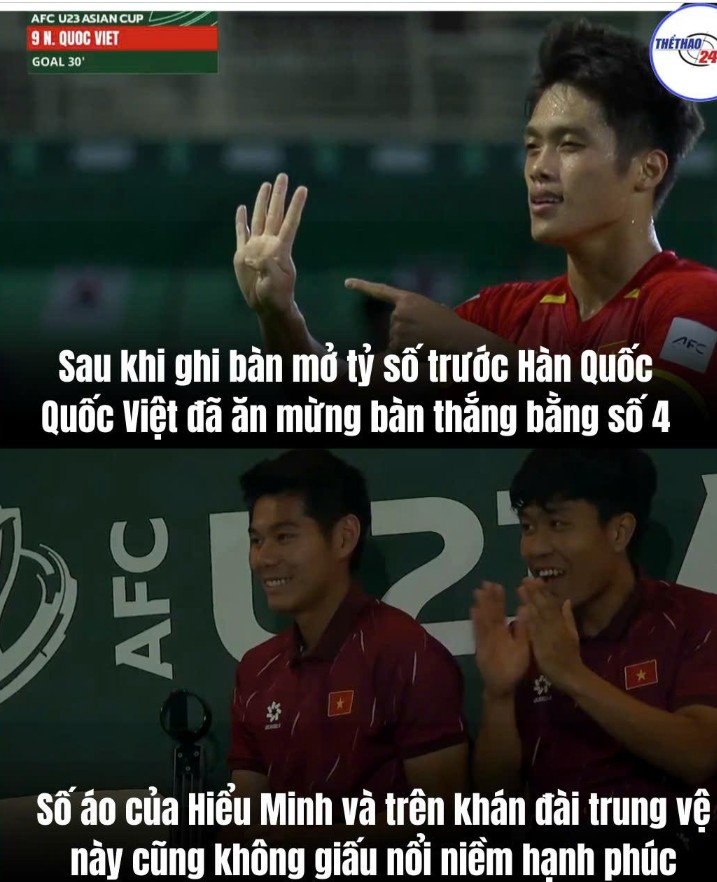 Dù vắng 2 trung vệ trụ cột, U23 Việt Nam là đội 2 lần vươn lên dẫn trước.